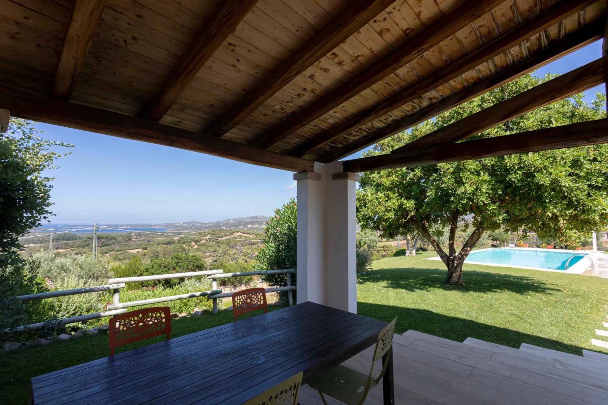 Villa Alba Esclusiva Villa Con Piscina A Sfioro E Vista Mozzafiato Sul Mare Cugnana Buitenkant foto