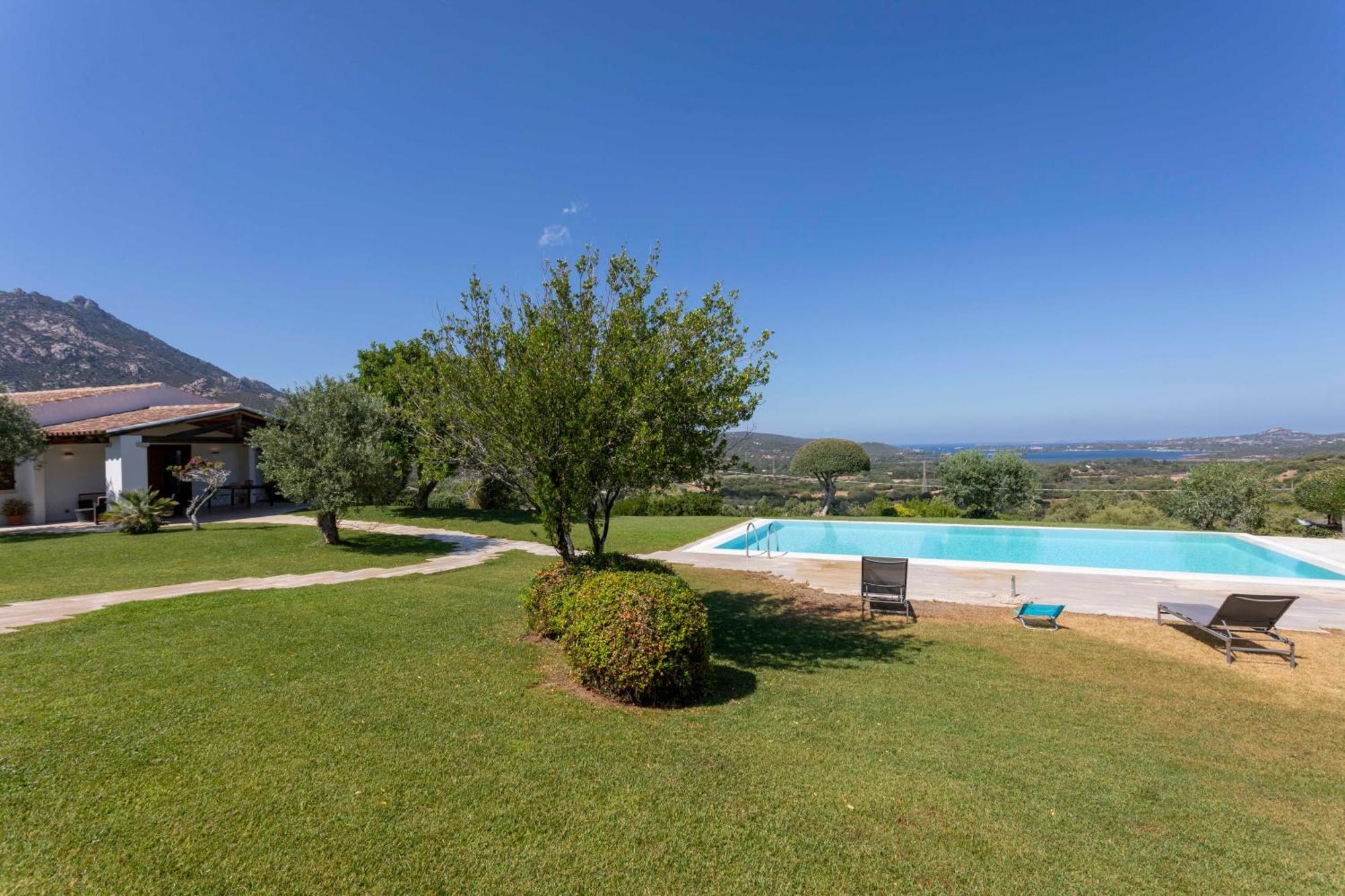 Villa Alba Esclusiva Villa Con Piscina A Sfioro E Vista Mozzafiato Sul Mare Cugnana Buitenkant foto
