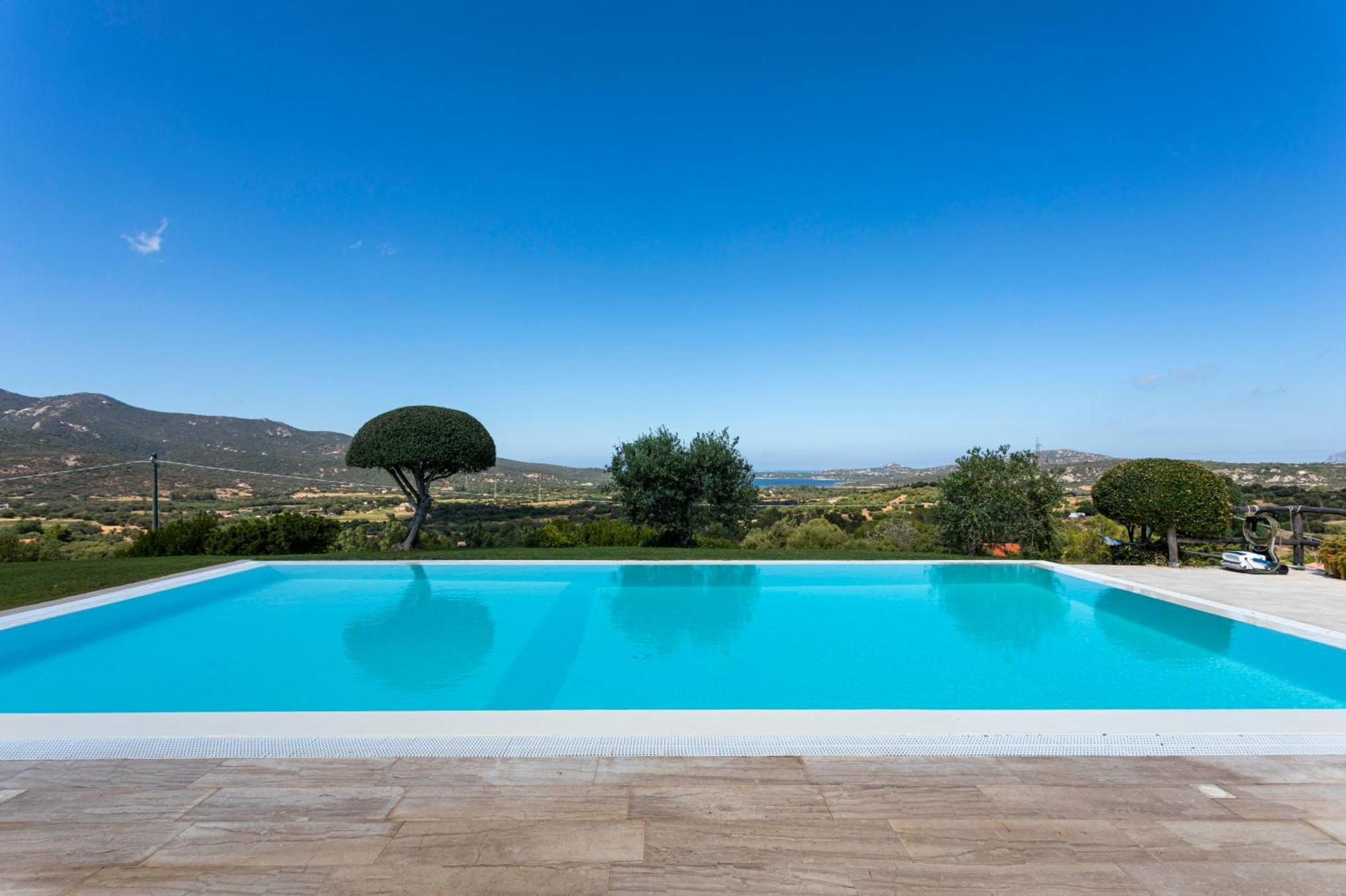 Villa Alba Esclusiva Villa Con Piscina A Sfioro E Vista Mozzafiato Sul Mare Cugnana Buitenkant foto