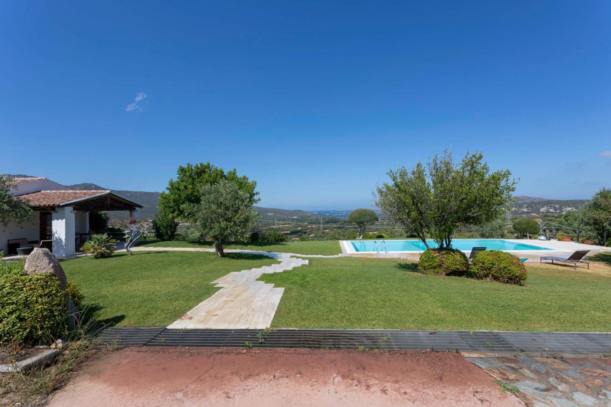 Villa Alba Esclusiva Villa Con Piscina A Sfioro E Vista Mozzafiato Sul Mare Cugnana Buitenkant foto
