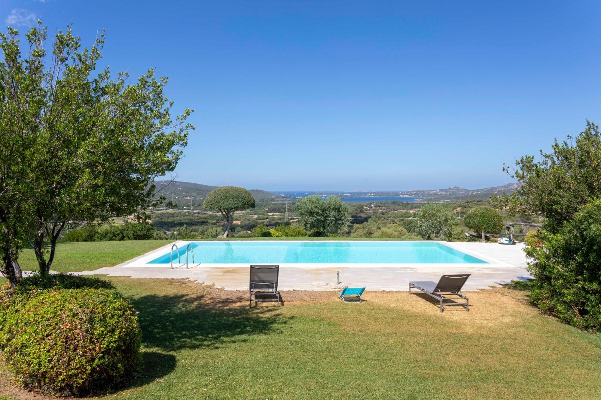 Villa Alba Esclusiva Villa Con Piscina A Sfioro E Vista Mozzafiato Sul Mare Cugnana Buitenkant foto