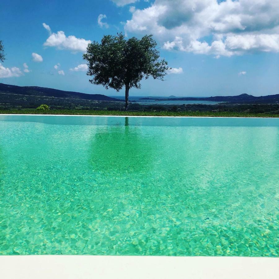 Villa Alba Esclusiva Villa Con Piscina A Sfioro E Vista Mozzafiato Sul Mare Cugnana Buitenkant foto